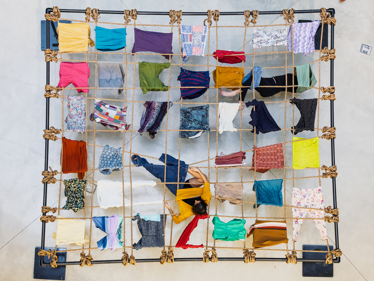 Trisha Brown Floor of the Forest performance 