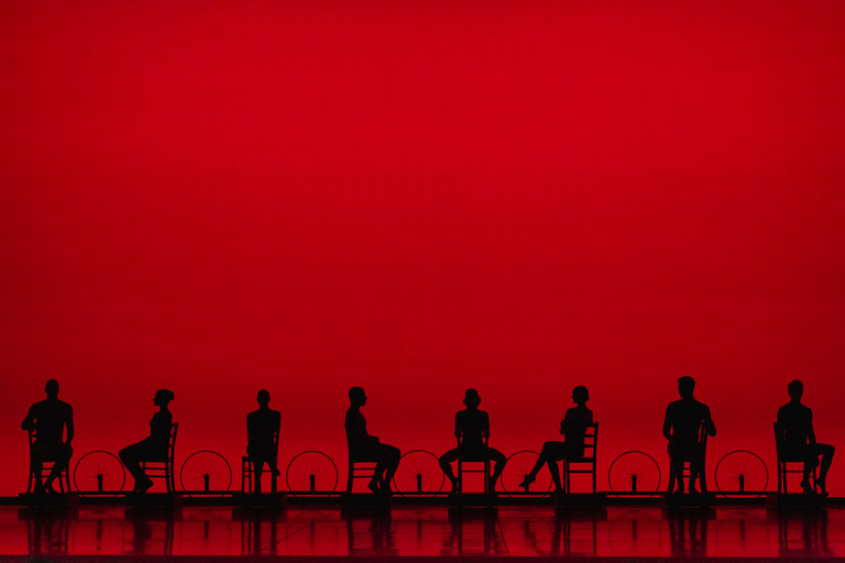 The Trisha Brown Dance Company performing Travelogue at Hancher Auditorium