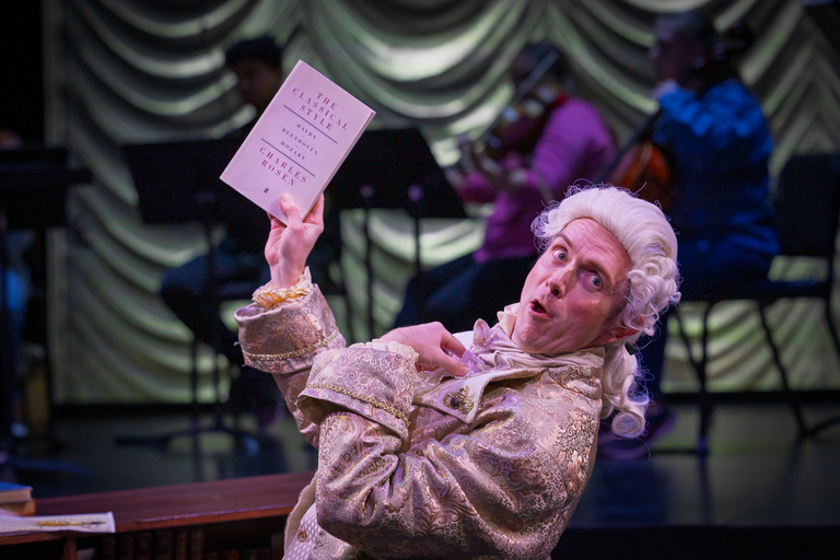 Voice DMA student Adam Griffiths performs in The Classical Style, the School of Music's fall opera production